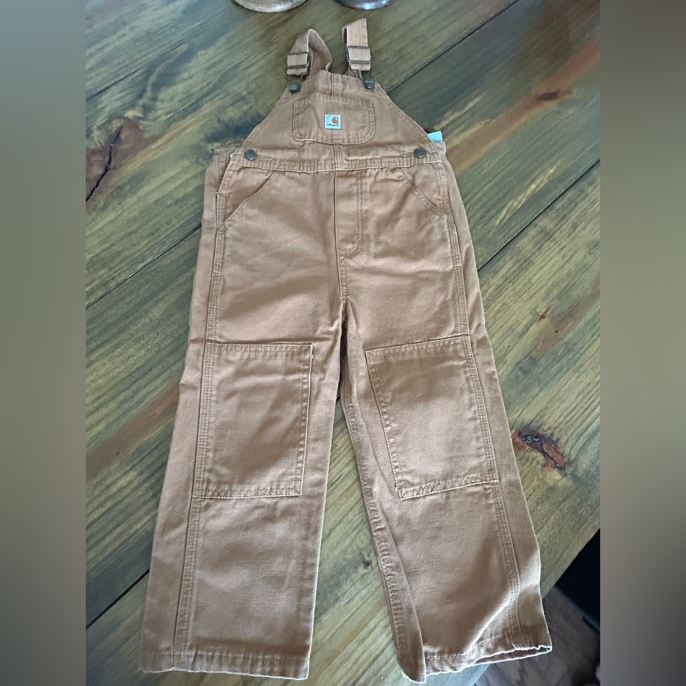 ✨Carhartt Kids Brown Canvas Overalls